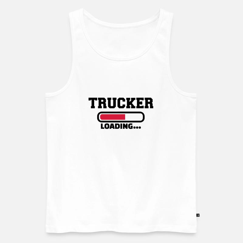 Trucker - Männer Premium Bio Tank Top - Weiß