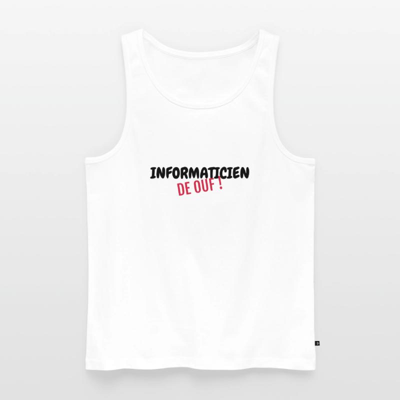 Computer Engineer Informatiker Informaticien Men's Premium Organic Tank Top