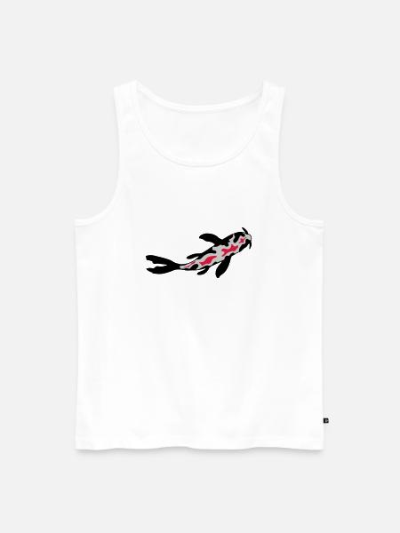 Koi Fish Nishikigoi Design - Men's Premium Organic Tank Top - white