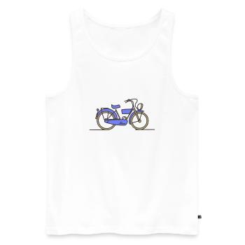 Gift 'Mob', Tribute to the Retro Vehicle - Men's Premium Organic Tank Top - white - Front - AI Model Male 178 light (178cm)