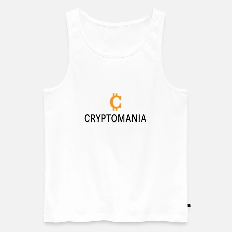Kryptomanie - Männer Premium Bio Tank Top - Weiß