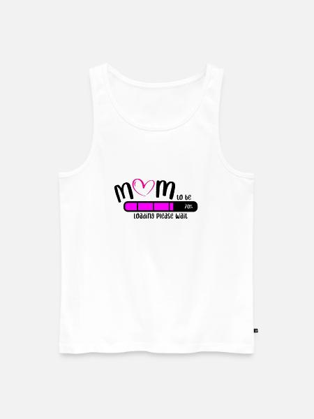 Mom Loading - Männer Premium Bio Tank Top - Weiß