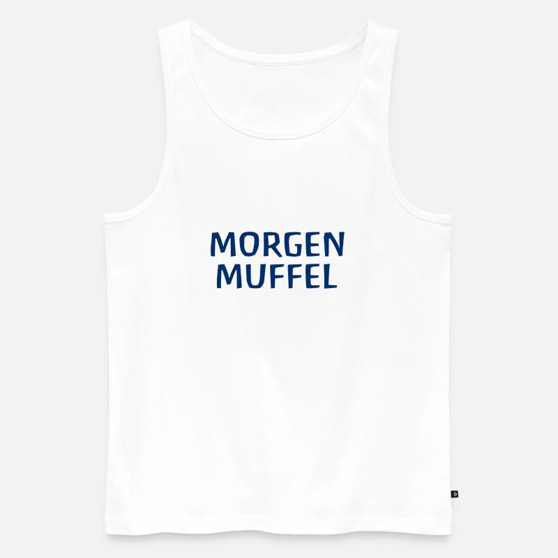 Morgenmuffel - Männer Premium Bio Tank Top - Weiß