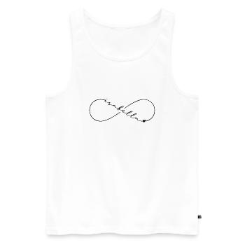 Isabella Name Infinity Symbol - Men's Premium Organic Tank Top - white - Front - AI Model Male 178 light (178cm)