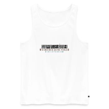 kampfmittelräumer_vec_3 de - Männer Premium Bio Tank Top - Weiß - Vorne - Michal (187cm)