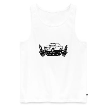  601 2Kerzen - Männer Premium Bio Tank Top - Weiß - Vorne - Michal (187cm)