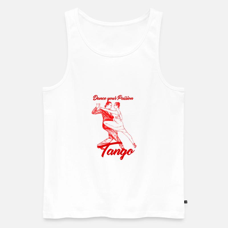 Tango Dancing Dance Coppia Scuola di Danza - Canottiera ecologica premium da uomo - bianco