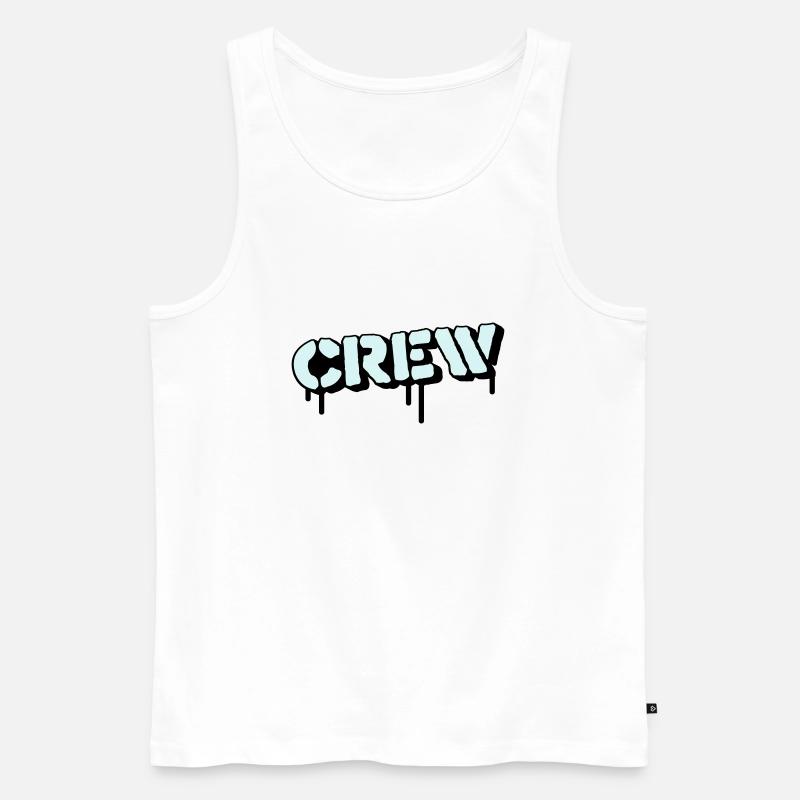 crew - Männer Premium Bio Tank Top - Weiß