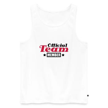official_team_member_do2 - Débardeur bio Premium Homme - blanc - Devant - Michal (187cm)