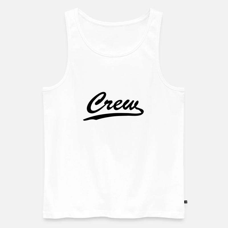 crew - Männer Premium Bio Tank Top - Weiß
