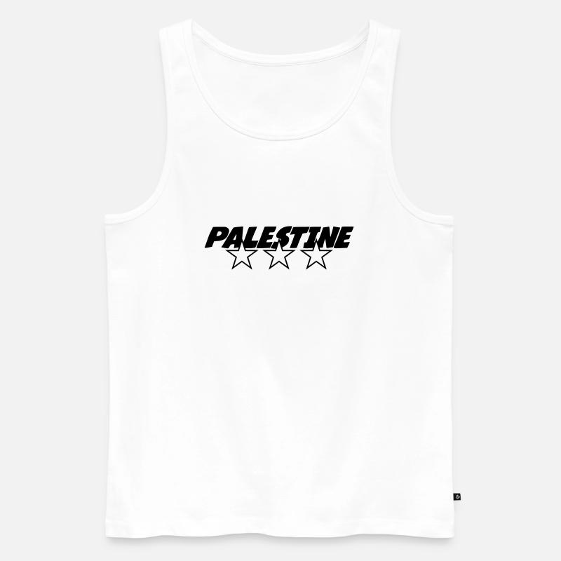 Palestine - Männer Premium Bio Tank Top - Weiß