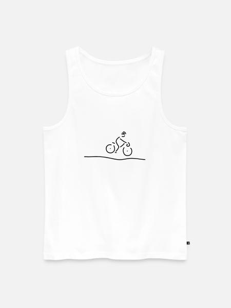 fahrrad tour - Männer Premium Bio Tank Top - Weiß
