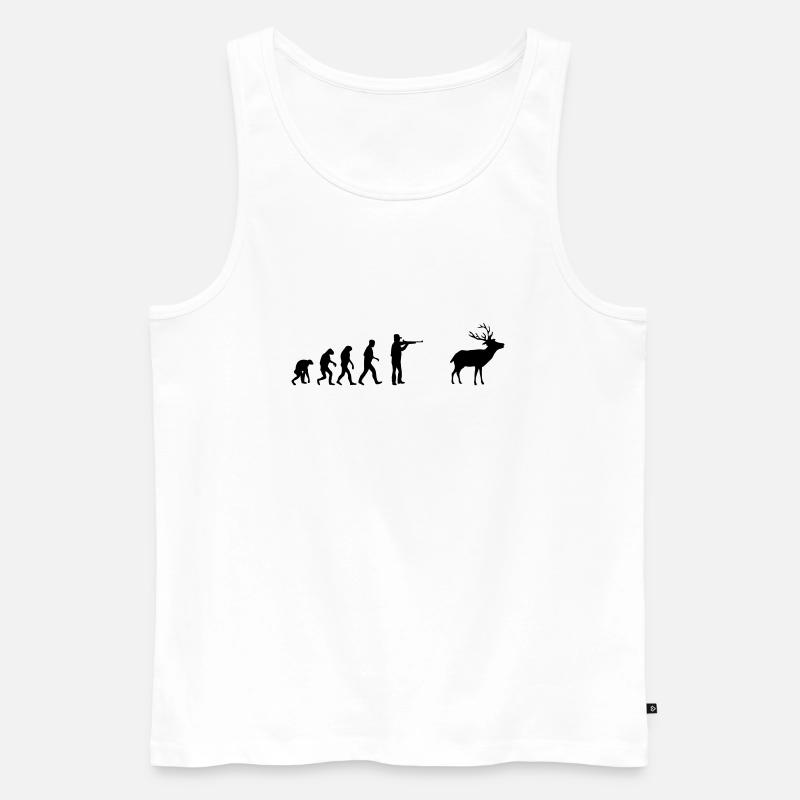 jäger evolution - Männer Premium Bio Tank Top - Weiß
