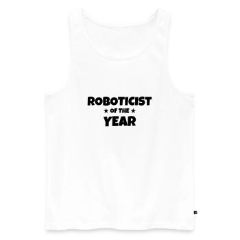 Robotik / Roboter / Robot / Robotics - Männer Premium Bio Tank Top - Weiß - Vorne - AI Model Male 178 light (178cm)