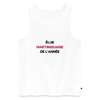 Martinique / 972 / Caraïbes / Martiniquais - Men's Premium Organic Tank Top - white - Front - AI Model Male 178 light (178cm)