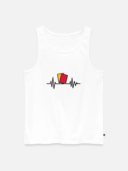 Referee - Men's Premium Organic Tank Top - white
