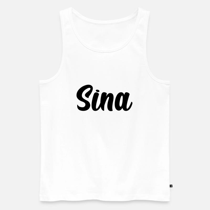 Sina - Männer Premium Bio Tank Top - Weiß