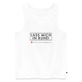 Lass mich in Ruhe - Männer Premium Bio Tank Top - Weiß - Vorne - Michal (187cm)