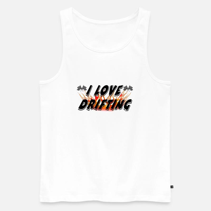 Auto - Männer Premium Bio Tank Top - Weiß
