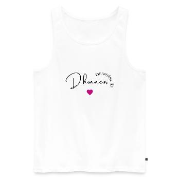 Demoiselle d'honneur - Débardeur bio Premium Homme - blanc - Devant - AI Model Male 178 light (178cm)