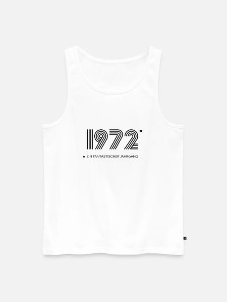 Fantastischer Jahrgang 1972 Geboren 1972 - Männer Premium Bio Tank Top - Weiß