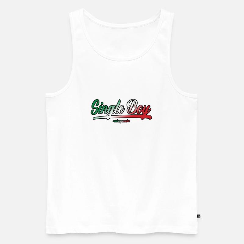IT-Junge - Männer Premium Bio Tank Top - Weiß