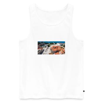 Kirche des Hl. Donatus Zadar, Kroatien - Männer Premium Bio Tank Top - Weiß - Vorne - AI Model Male 178 light (178cm)