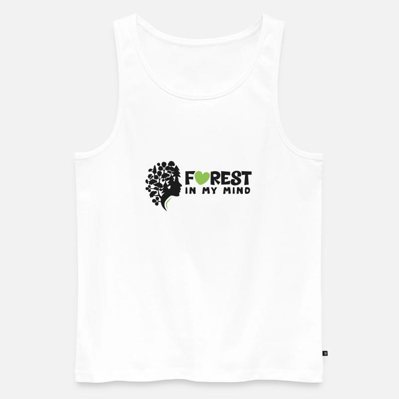 Forestkopf - Männer Premium Bio Tank Top - Weiß
