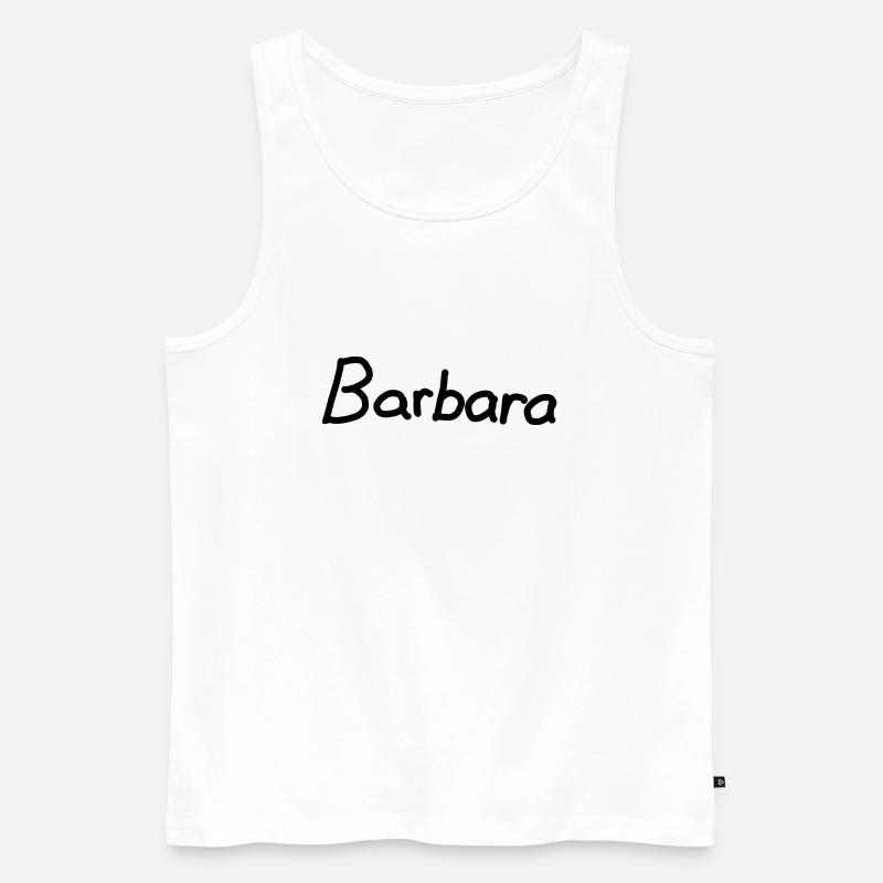 Barbara - Männer Premium Bio Tank Top - Weiß