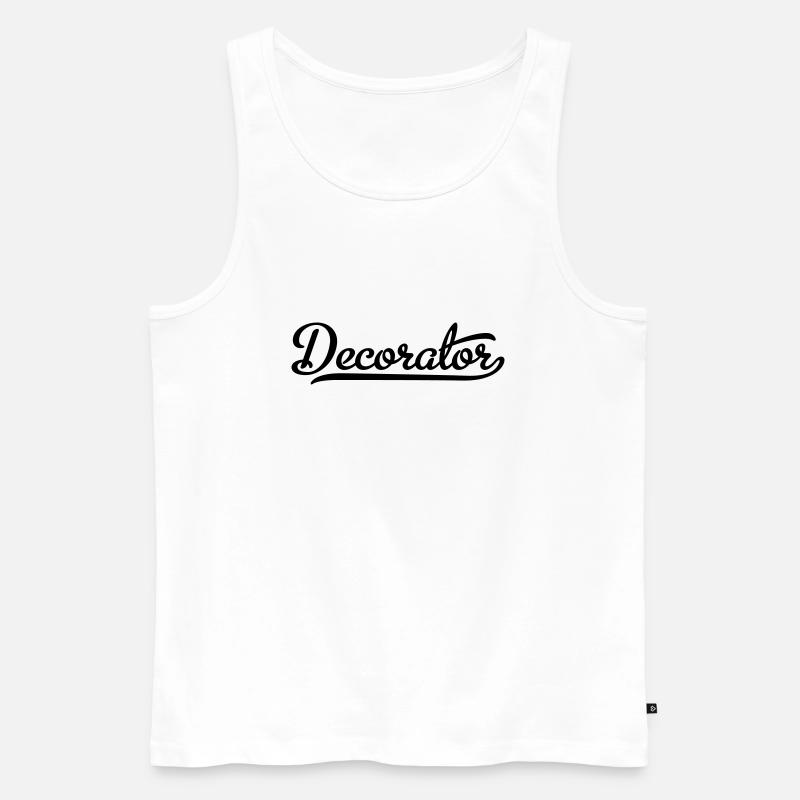 Maler - Männer Premium Bio Tank Top - Weiß