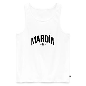 Mardin 47 Türkei Turkiye Geschenk Urlaub TR Türk - Männer Premium Bio Tank Top - Weiß - Vorne - AI Model Male 178 light (178cm)