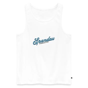 Spandau Berlin Bezirk Deutschland - Männer Premium Bio Tank Top - Weiß - Vorne - Michal (187cm)