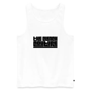 The Clench Couture 1 - Men's Premium Organic Tank Top - white - Front - AI Model Male 178 light (178cm)