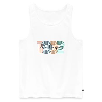1932 Vintage Retro - Men's Premium Organic Tank Top - white - Front - Michal (187cm)