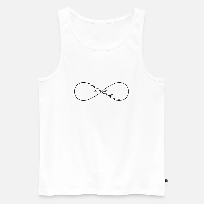 Angelika Name Infinitysymbol - Männer Premium Bio Tank Top - Weiß