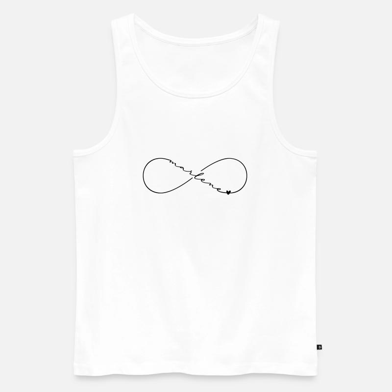 Marlene Name Infinity Symbol - Men's Premium Organic Tank Top - white