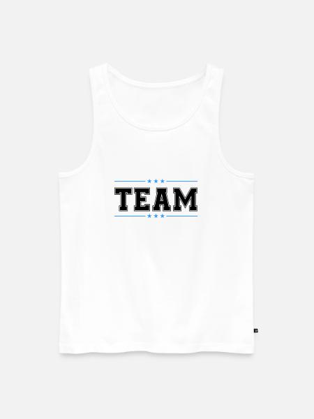 Team 02 - Men's Premium Organic Tank Top - white