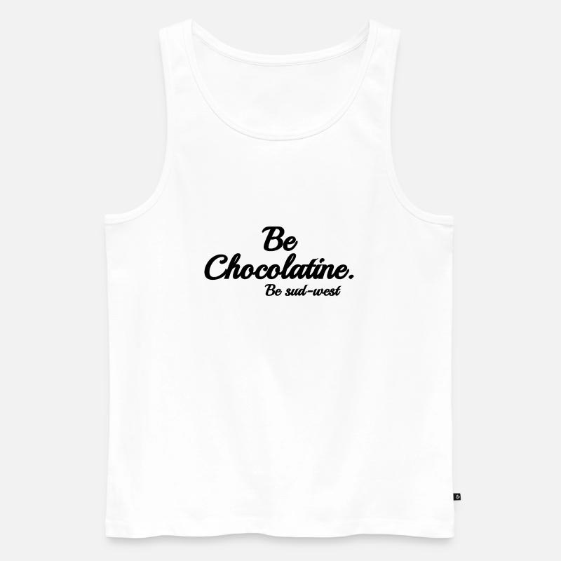 Sei schokolatine - Männer Premium Bio Tank Top - Weiß