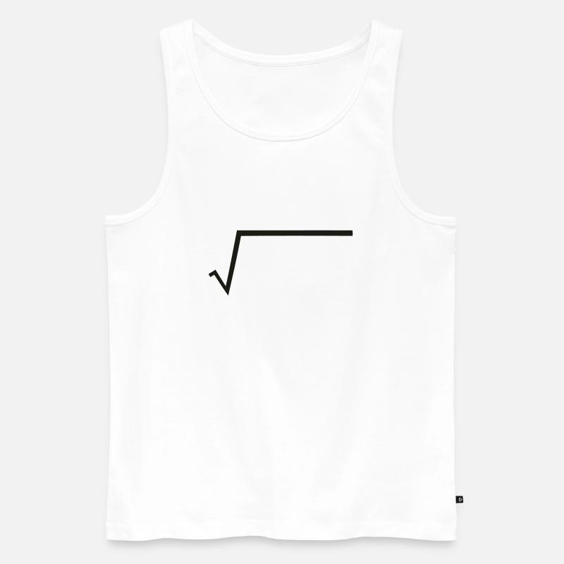 Wurzel - Mathe - Männer Premium Bio Tank Top - Weiß