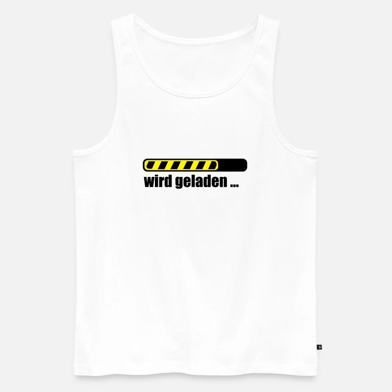 Ladebalken PC loading Computer Download - Männer Premium Bio Tank Top - Weiß