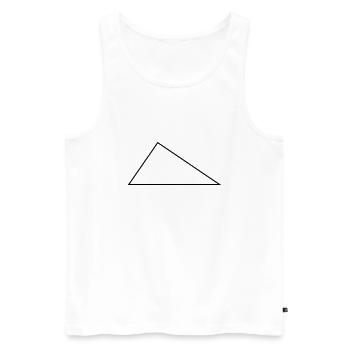 Right Triangle / / frame / / triangles - Men's Premium Organic Tank Top - white - Front - Michal (187cm)
