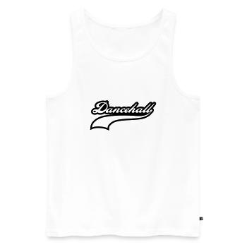 dancehall - Men's Premium Organic Tank Top - white - Front - AI Model Male 178 light (178cm)
