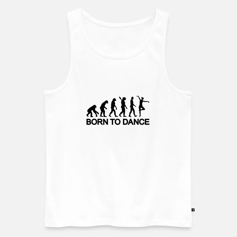 Ballett Evolution - Männer Premium Bio Tank Top - Weiß