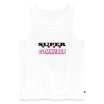 Commessa - Männer Premium Bio Tank Top - Weiß - Vorne - AI Model Male 178 light (178cm)
