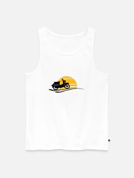 Fahrzeug - Schwalbe Sonne - Männer Premium Bio Tank Top - Weiß
