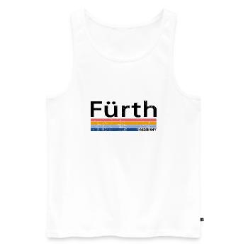 Retro Vintage 70s 80s Style Fürth, Germany - Débardeur bio Premium Homme - blanc - Devant - Michal (187cm)