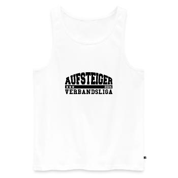 Aufsteiger 2024 Verbandsliga Aufstieg Fußball - Männer Premium Bio Tank Top - Weiß - Vorne - Michal (187cm)