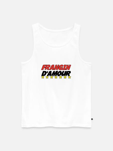 FRANGIN d'amour - Débardeur bio Premium Homme - blanc