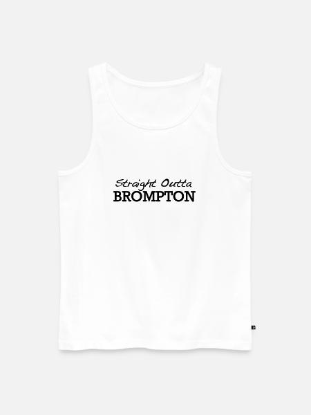 Straight Outta Brompton - Men's Premium Organic Tank Top - white