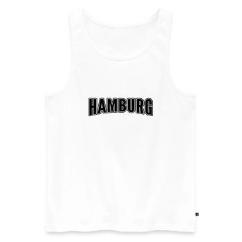Hambourg - Débardeur bio Premium Homme - blanc - Devant - Michal (187cm)